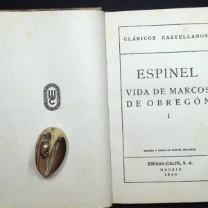 ESPINEL - VIDA DE MARCOS DE OBREGÓN -