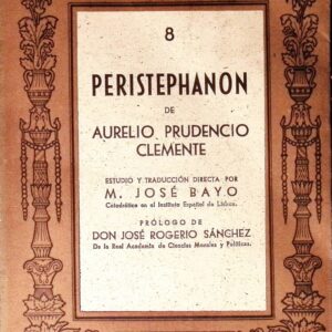 PERISTEPHANON DE AURELIO PRUDENCIO CLEMENTE