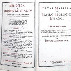 PIEZAS MAESTRAS DEL TEATRO TEOLÓGICO  ESPAÑOL