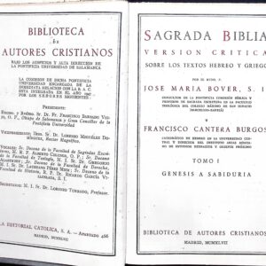 SAGRADA BIBLIA VERSIÓN CRÍTICA (TOMO I)
