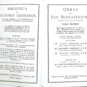 OBRAS DE SAN BUENAVENTURA