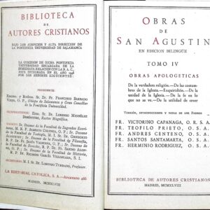 OBRAS DE SAN AGUSTIN (TOMO IV)