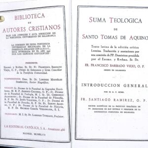 SUMA TEOLÓGICA DE SANTO TOMÁS DE AQUINO
