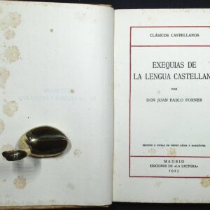 EXEQUIAS DE LA LENGUA CASTELLANA