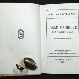 JORGE MANRIQUE - CANCIONERO -