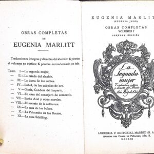 OBRAS COMPLETAS -EUGENIA MARLITT-