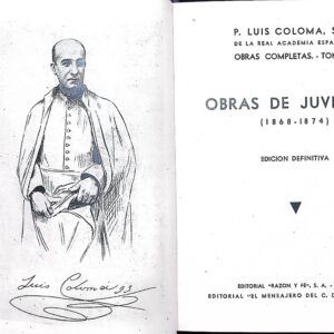 OBRAS COMPLETAS DE P. LUIS COLOMA, S.L.