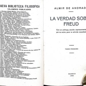 LA VERDAD SOBRE FREUD -ALMIR DE ANDRADE-