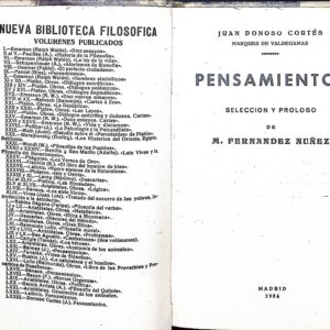 PENSAMIENTOS -JUAN DONOSO CORTÉS-