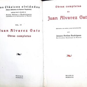 JUAN ÁLVAREZ GATO -CLÁSICOS OLVIDADOS-