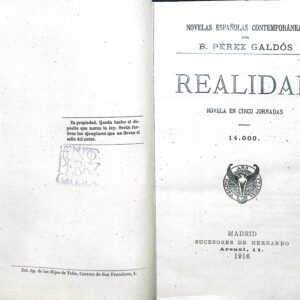 REALIDAD -NOVELA EN CINCO JORNADAS-