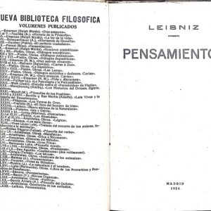 PENSAMIENTOS -LEIBNIZ-