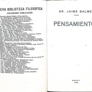 PENSAMIENTOS -JAIME BALMES-