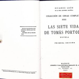 LAS SIETE VIDAS DE TOMÁS PORTOLÉS