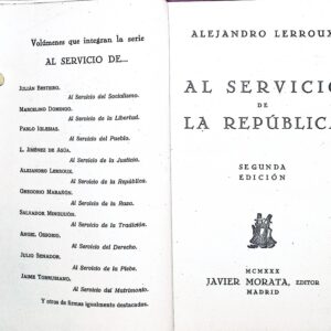 AL SERVICIO DE LA REPÚBLICA