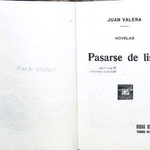PASARSE DE LISTO  -JUAN VALERA-