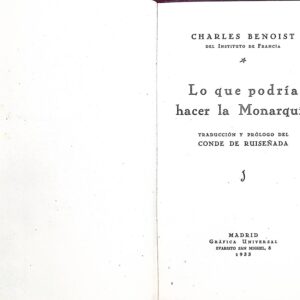 LO QUE PODRÍA HACER LA MONARQUÍA