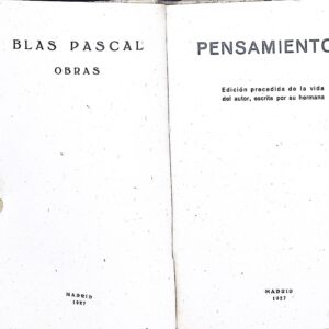 PENSAMIENTOS -BLAS PASCAL-