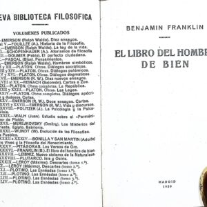LIBRO DEL HOMBRE DE BIEN -BENJAMÍN FRANKLIN-
