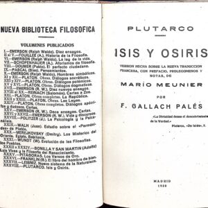 ISIS Y OSIRIS -PLUTARCO-