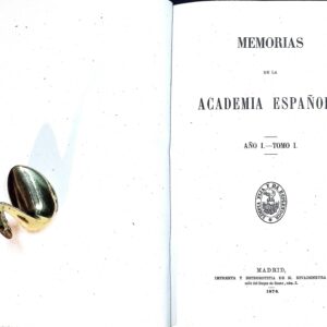 REAL ACADEMIA ESPAÑOLA - MEMORIAS-