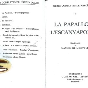 NARCÍS OLLER OBRAS COMPLETAS