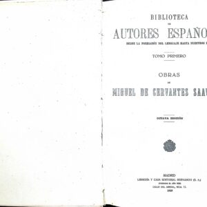 OBRAS DE MIGUEL DE CERVANTES SAAVEDRA