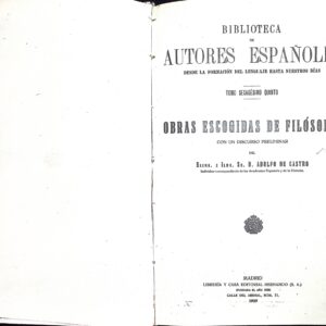 OBRAS ESCOGIDAS DE FILÓSOFOS