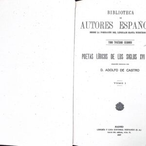 POETAS LÍRICOS DE LOS SIGLOS XVI Y XVII
