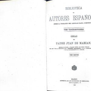 OBRAS DEL PADRE JUAN MARIANA