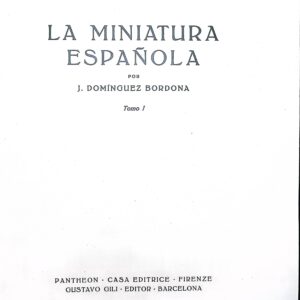 LA MINIATURA ESPAÑOLA