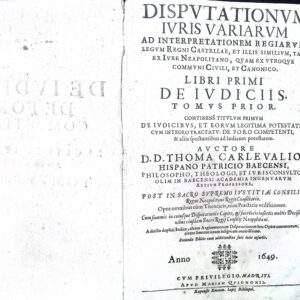 DISPVTATIONVM IVRIS VARIARVM
