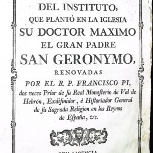 MEMORIAS VENERABLES DE LOS INSIGNES PROFESSORES