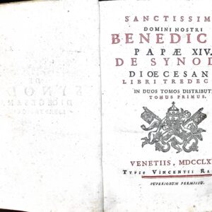 SANCTISSIMI DOMINI BANEDICTI PAPAE XIV. DE SYNODO