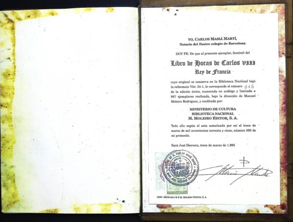 LIBRO DE HORAS DE CARLOS VIII REY DE FRANCIA - Imagen 3
